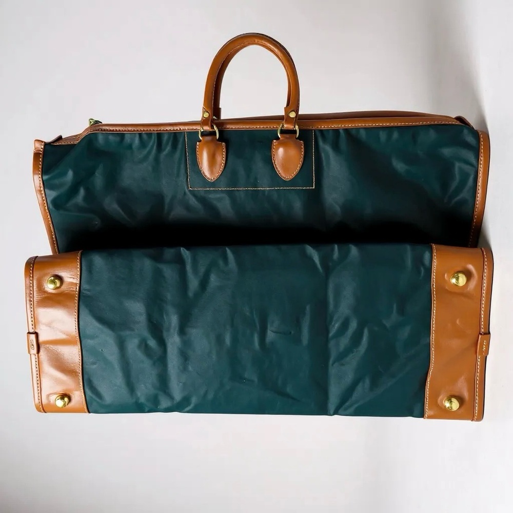 T. Anthony Elegant Leather Weekender Duffle Travel Canvas  Bag UNISEX - Picture 5 of 11